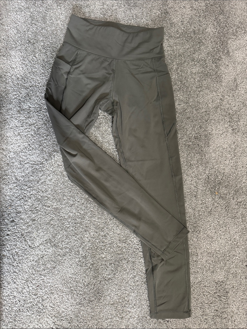 Aeropostale Olive High-Waist Active Leggings